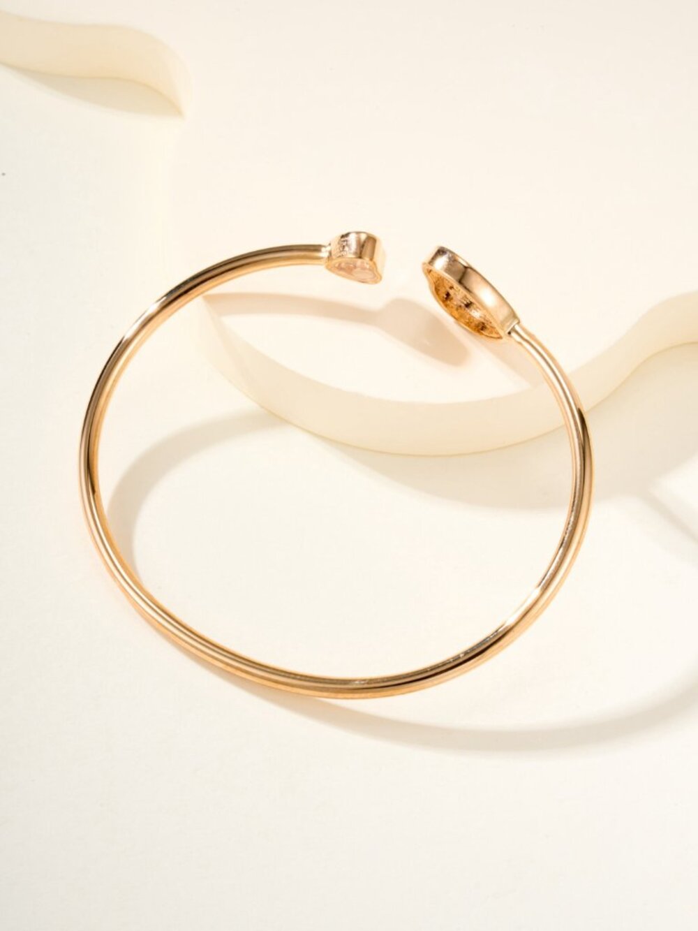 Chopard Happy Diamonds 18k Rose Gold Double Heart Open Bangle - Picture 4 of 8
